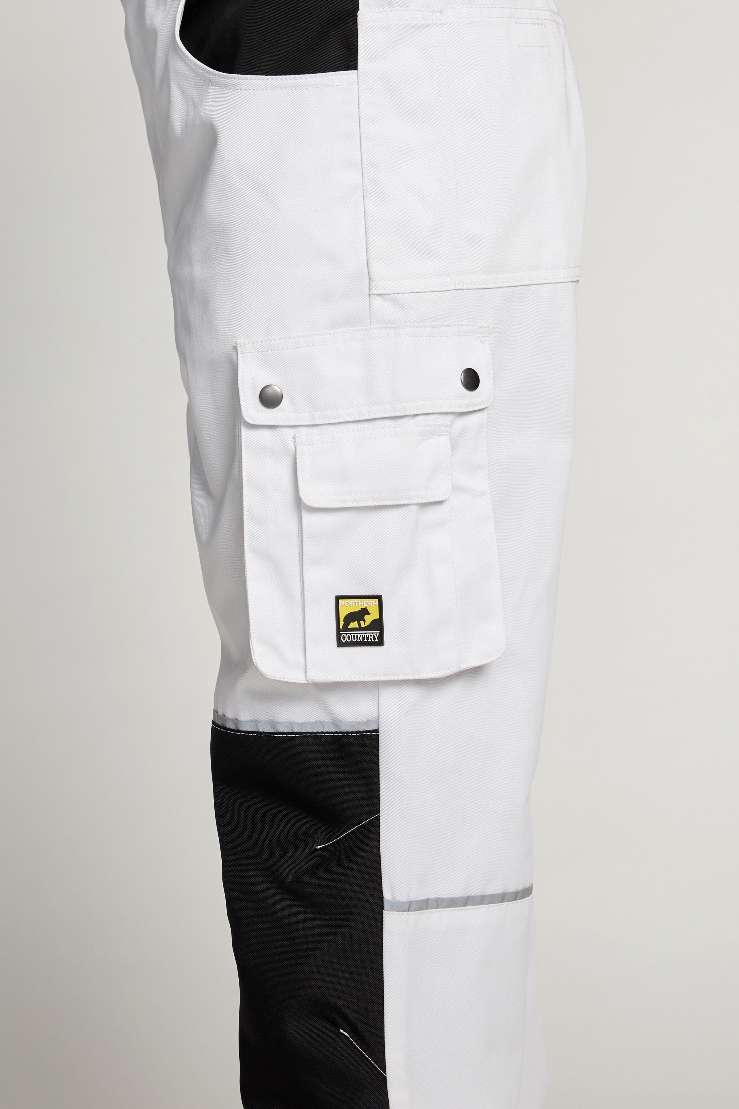 Northern Country Arbeitshose Worker (mit 8 Taschen) mit verstärktem Kniebereich, strapazierfähig, dehnbarer Bund