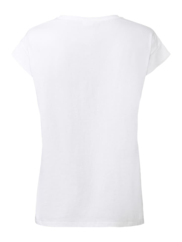 LASCANA Kurzarmshirt in weiß günstig kaufen