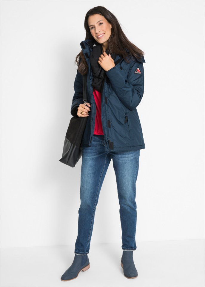 Jacke mit abnehmbarer Kapuze