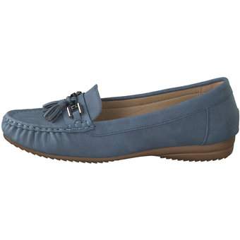 smiling for feet Mokassin in blau