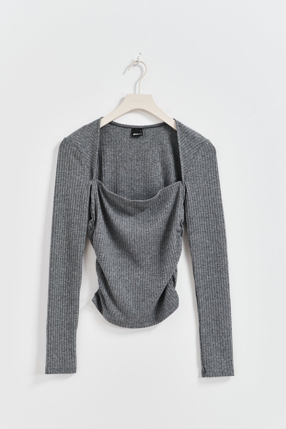 Soft square rib top