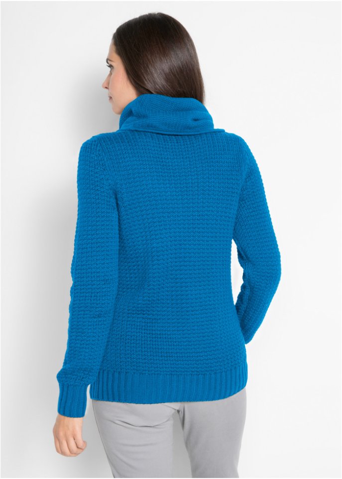 Rollkragenpullover mit Kordeln