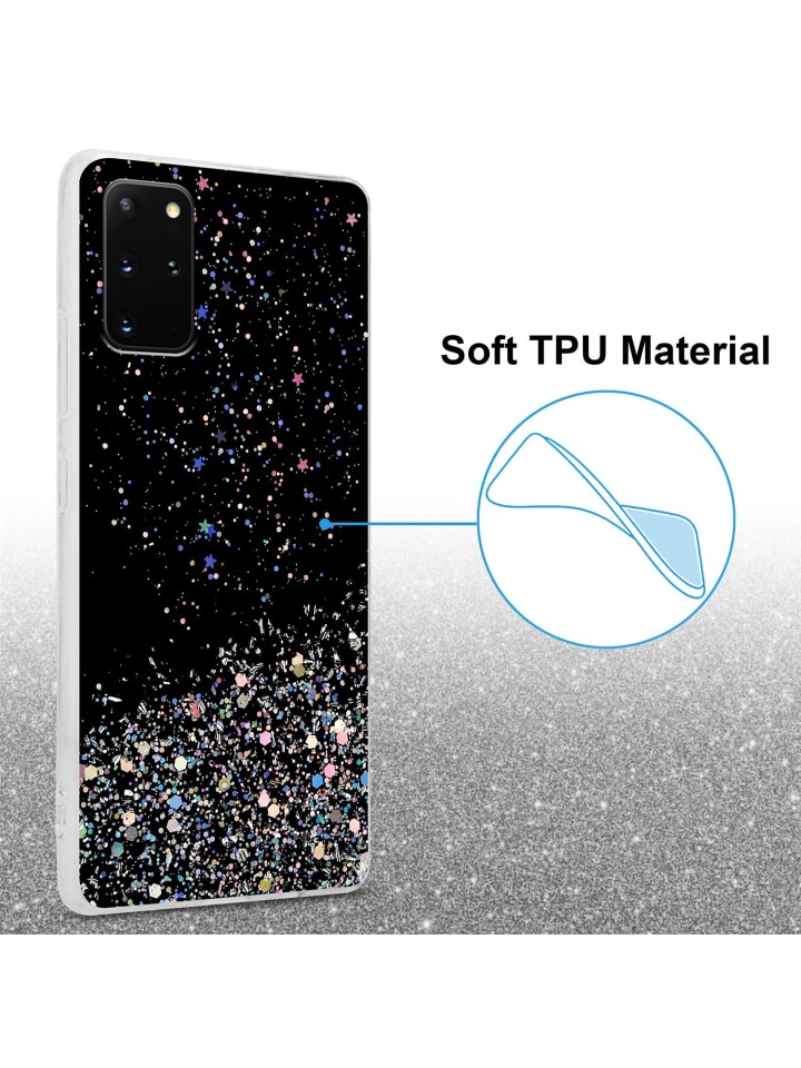 cadorabo Hülle für Samsung Galaxy S20 PLUS Glitter in Schwarz mit Glitter günstig kaufen onesize