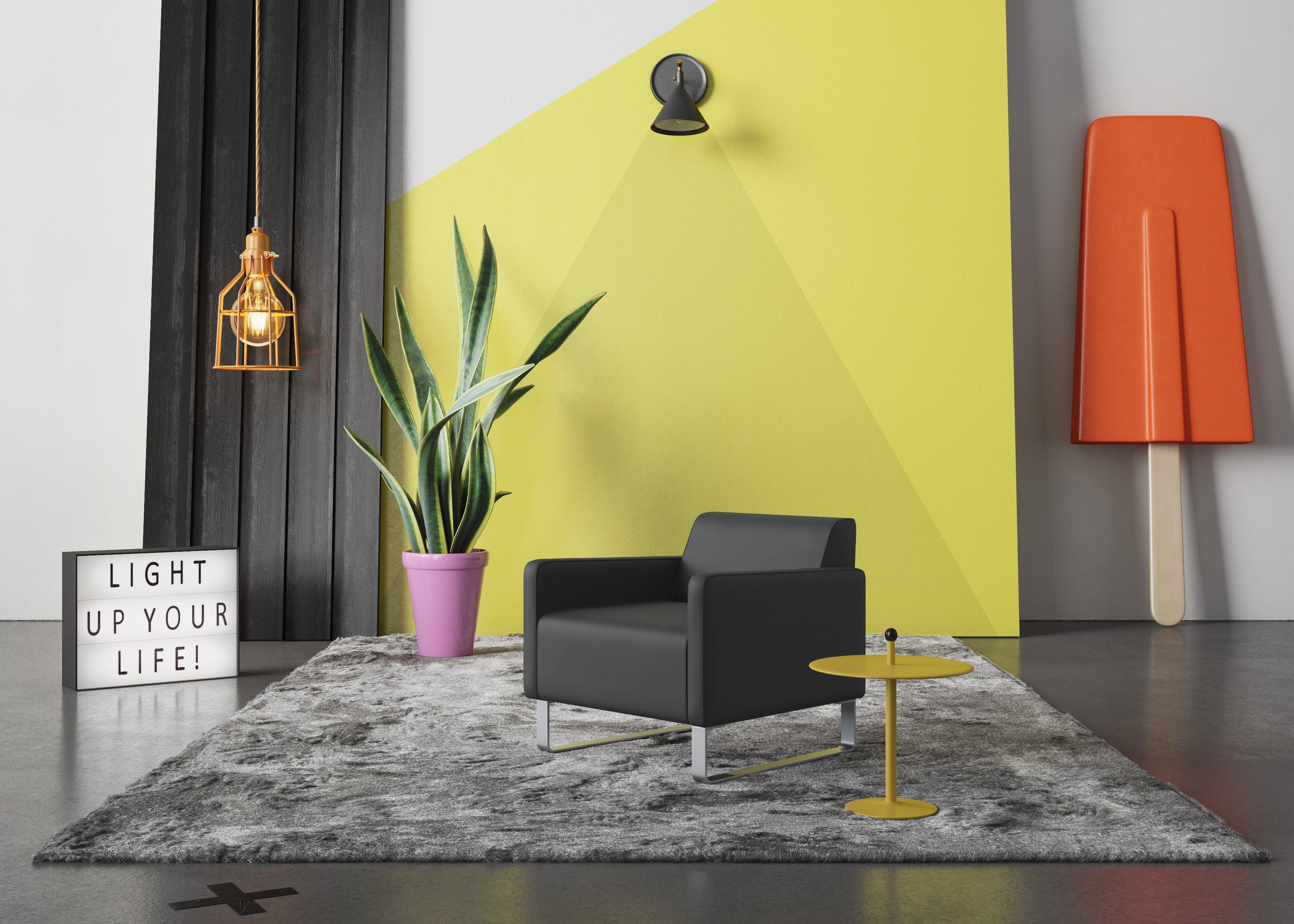 machalke® Sessel single, Ledersessel mit Metallkufen