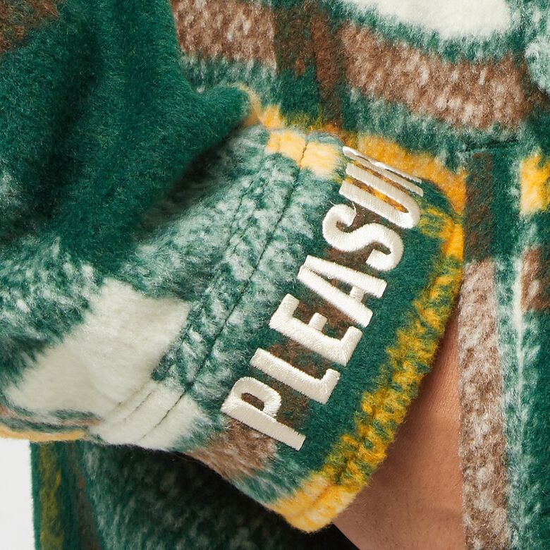 Pleasures Folklore Plaid Work Jacket green