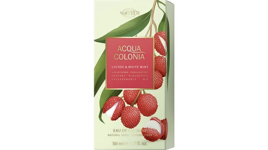 4711 ACQUA COLONIA Lychee & White Mint Eau de Cologne 50 ml