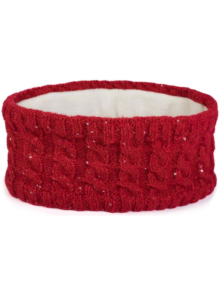 styleBREAKER Strick Stirnband in Rot günstig kaufen onesize