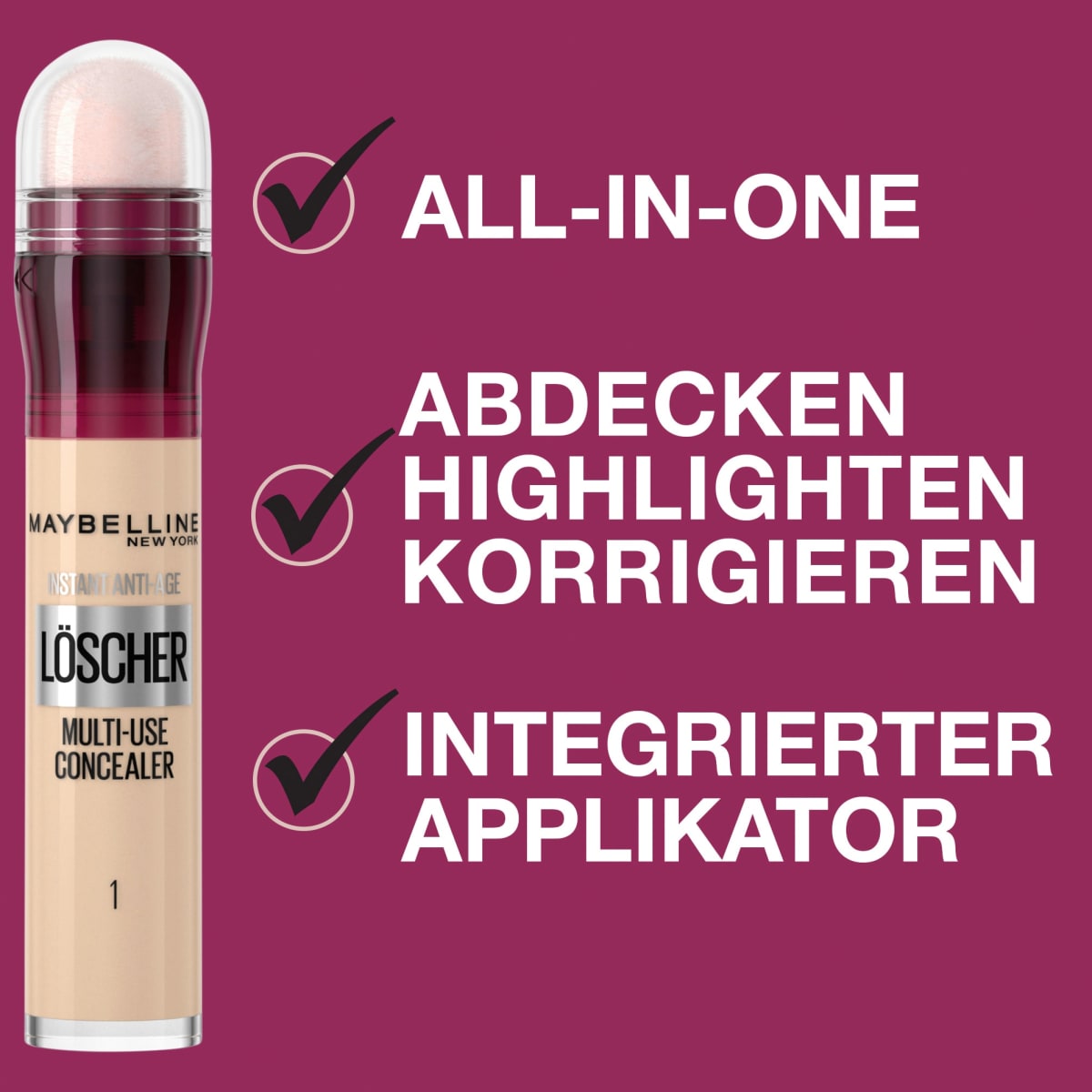 Concealer Instant Anti-Age Effekt Löscher 01 Light, 6,8 ml