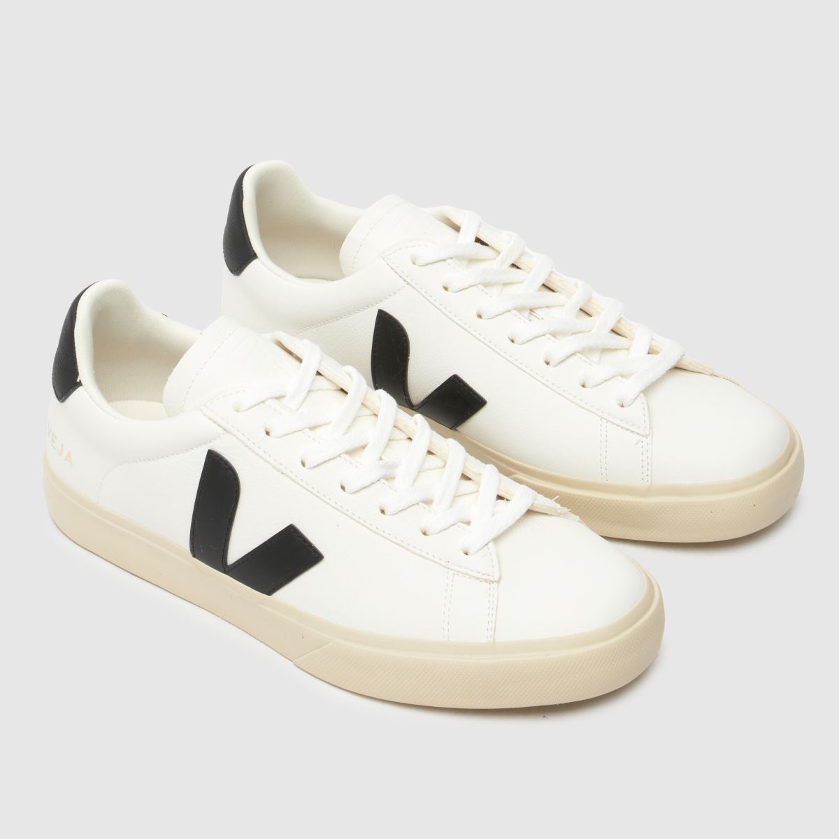 VEJA campo trainers i vitt & svart