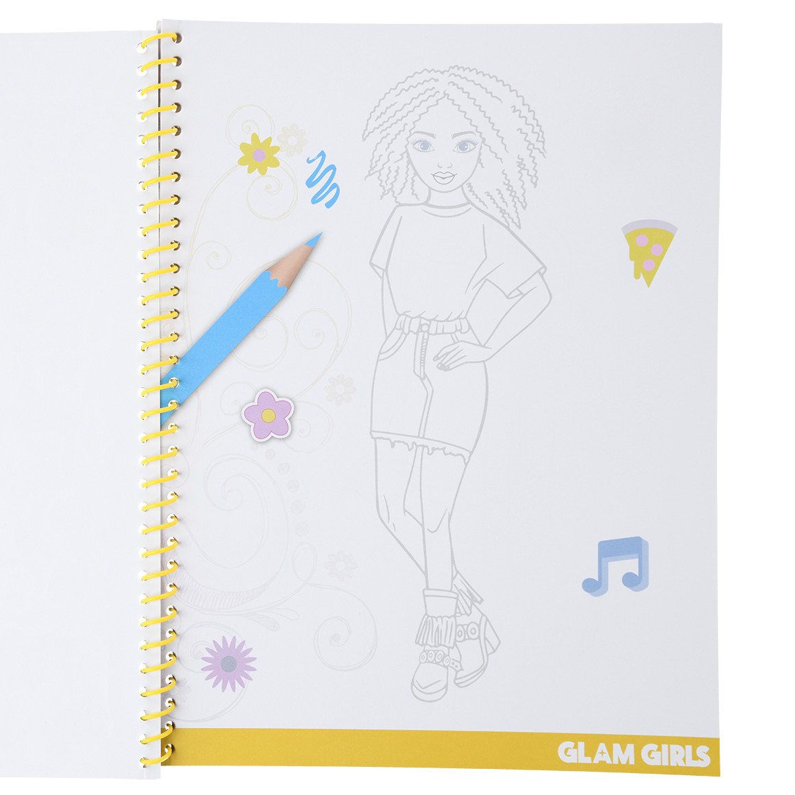 Glam Girls Malbuch mit 24 Seiten