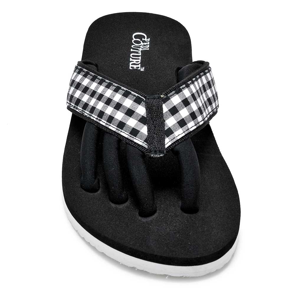 Pedi Couture Spa Black/White Gingham medium