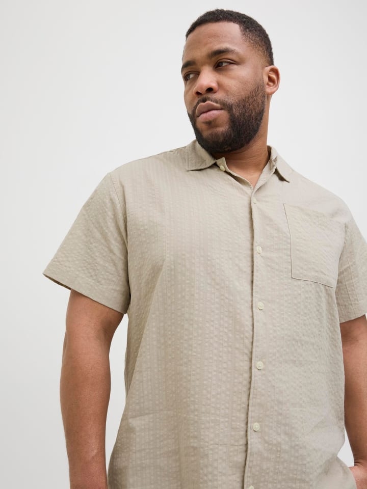 JACK & JONES PLUS Hemd in Silver Lining günstig kaufen