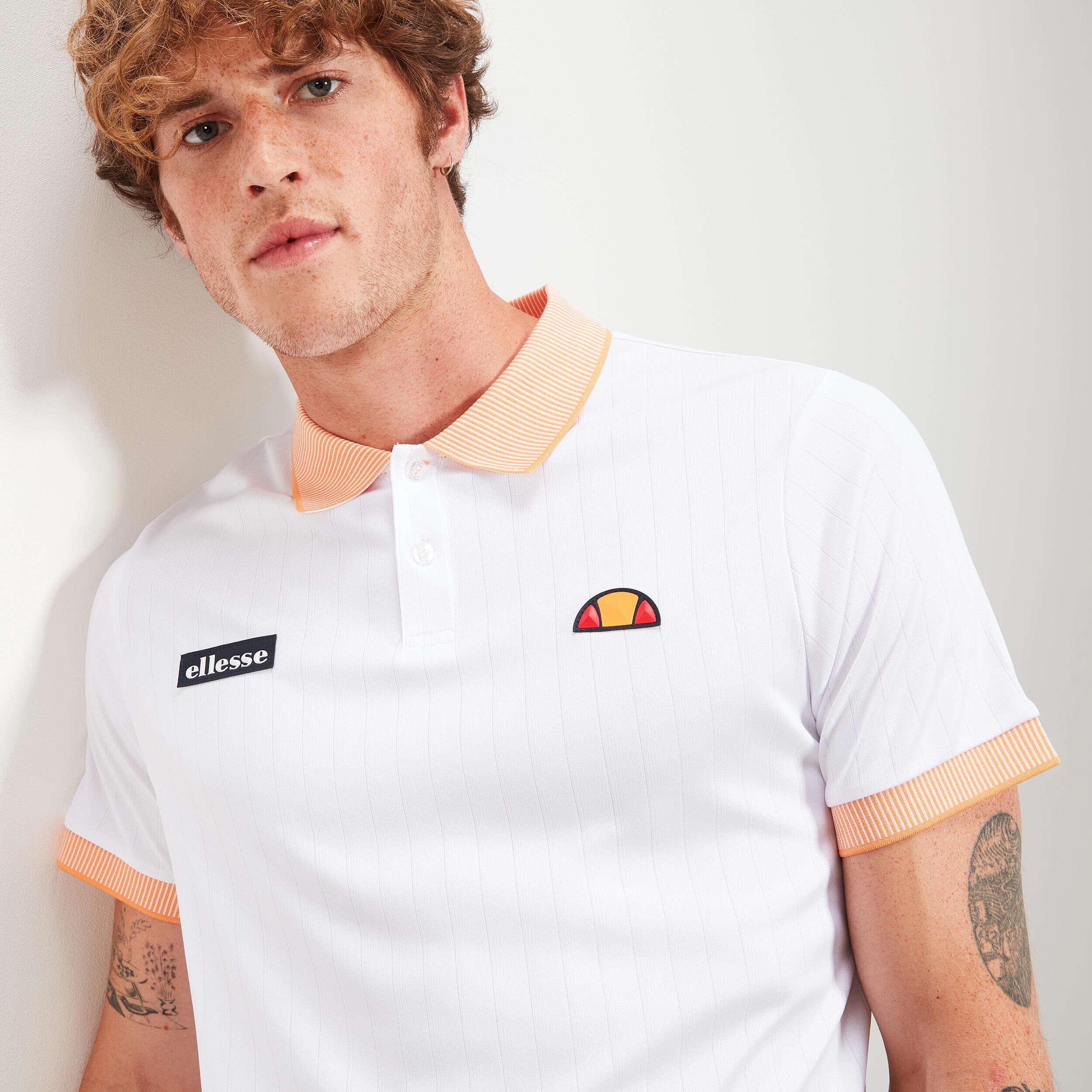 Montoni Polo Herren - Weiß, Orange