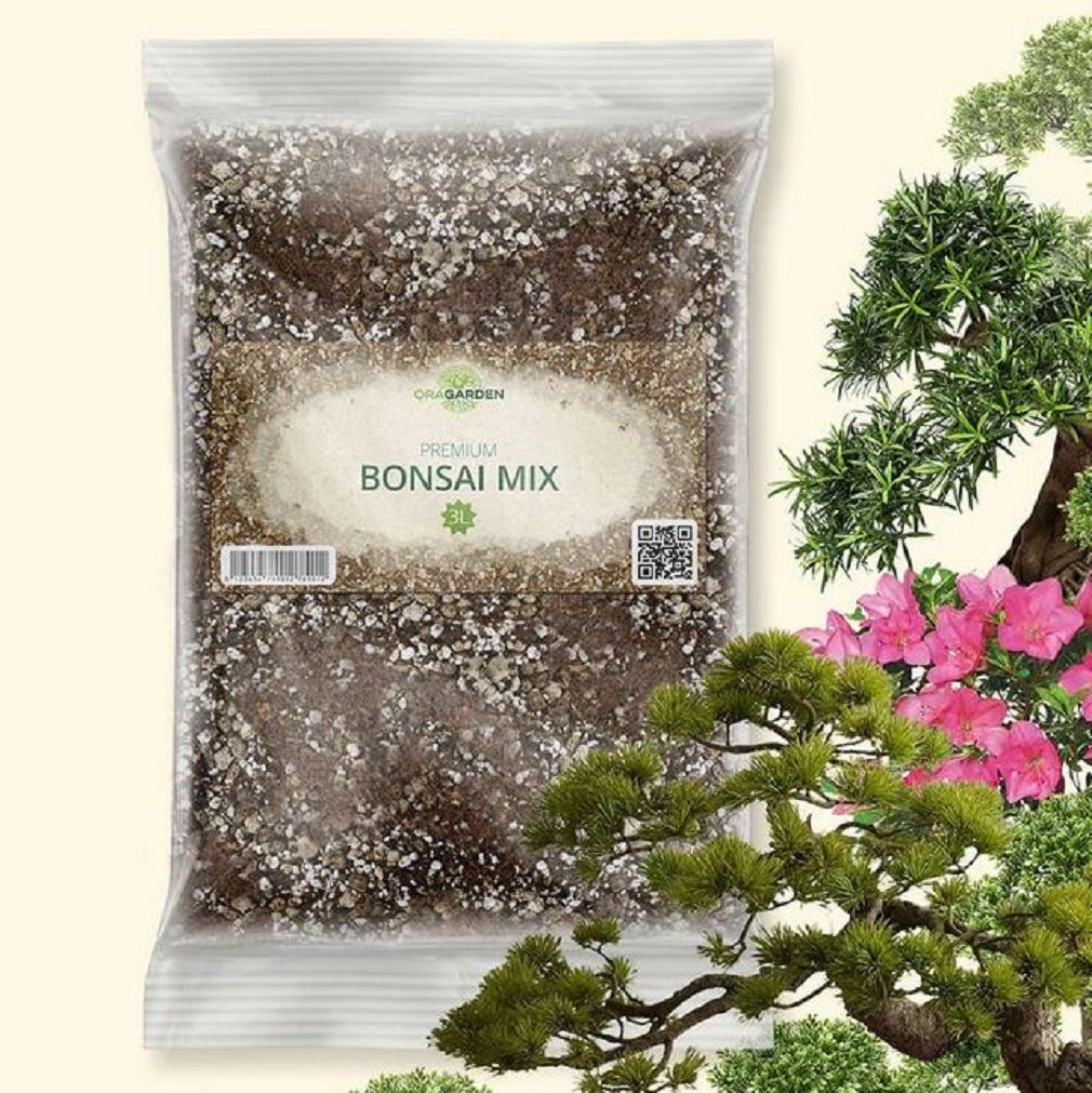 OraGarden Spezialerde Premium Bonsai-Erde mit Kokoserde + Perlite, klimafreundlich, torffrei