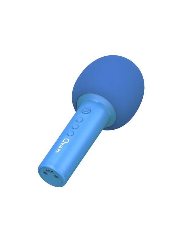 COFI 1453 Qware Kabelloses Karaoke Mikrofon mit Bluetooth & Lautsprecher in Blau günstig kaufen onesize