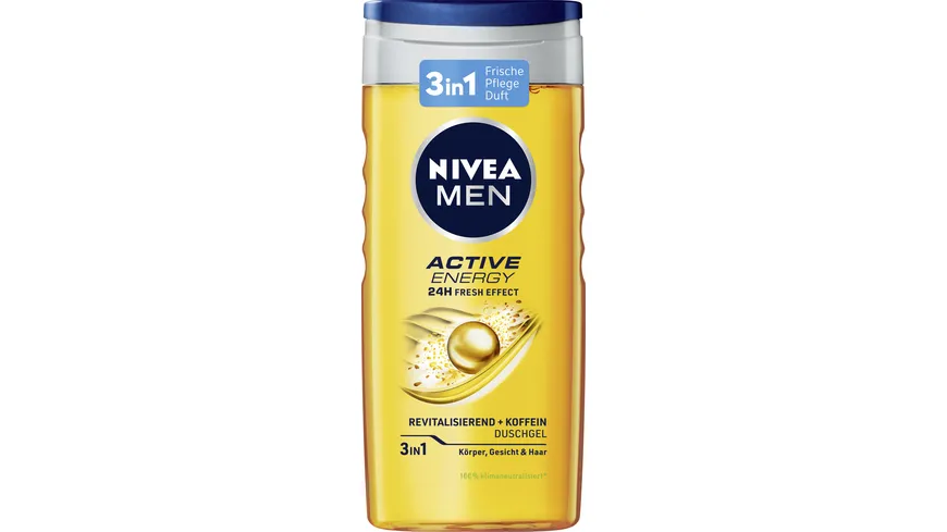 NIVEA MEN Duschgel Active Energy 24 H fresh effect 3 in 1 250 ml
