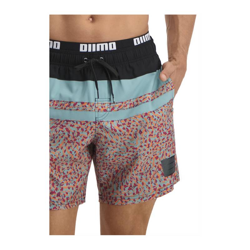 PUMA Swim Heritage Stripe Mid Badehose Funktionsunterhose Herren