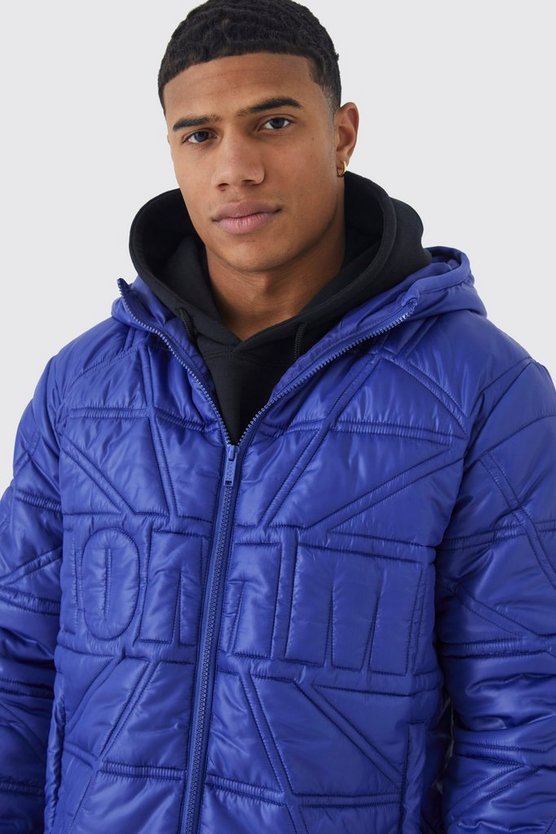 Homme Steppjacke mit Kapuze