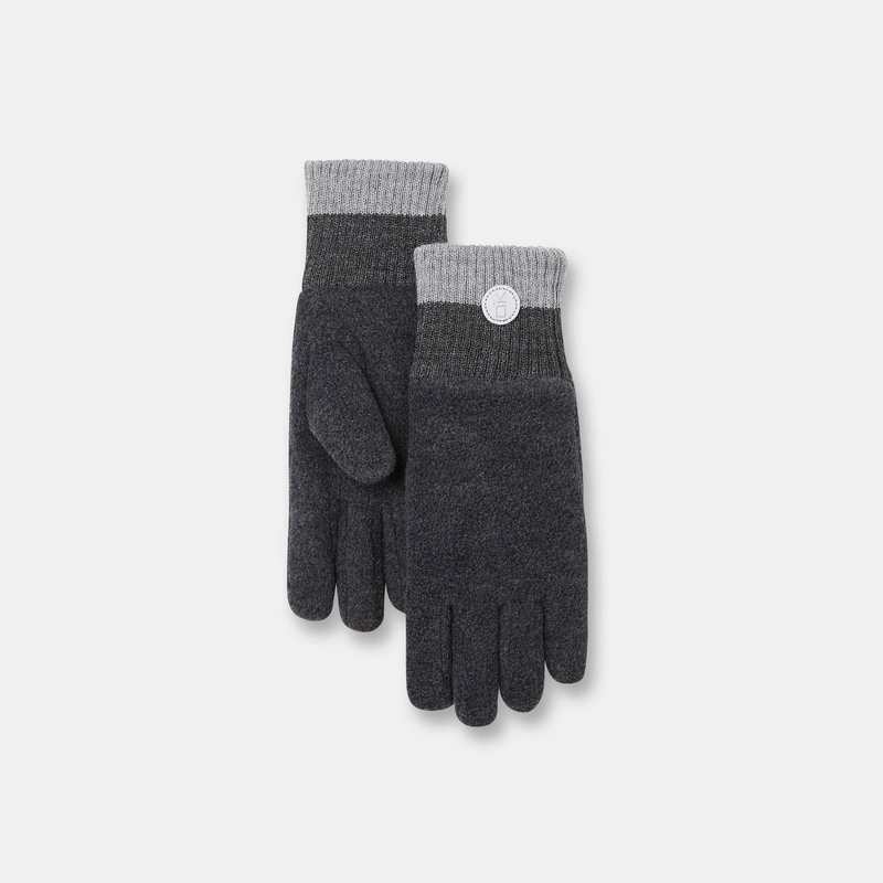 Gants doublés en polaire gris garçon