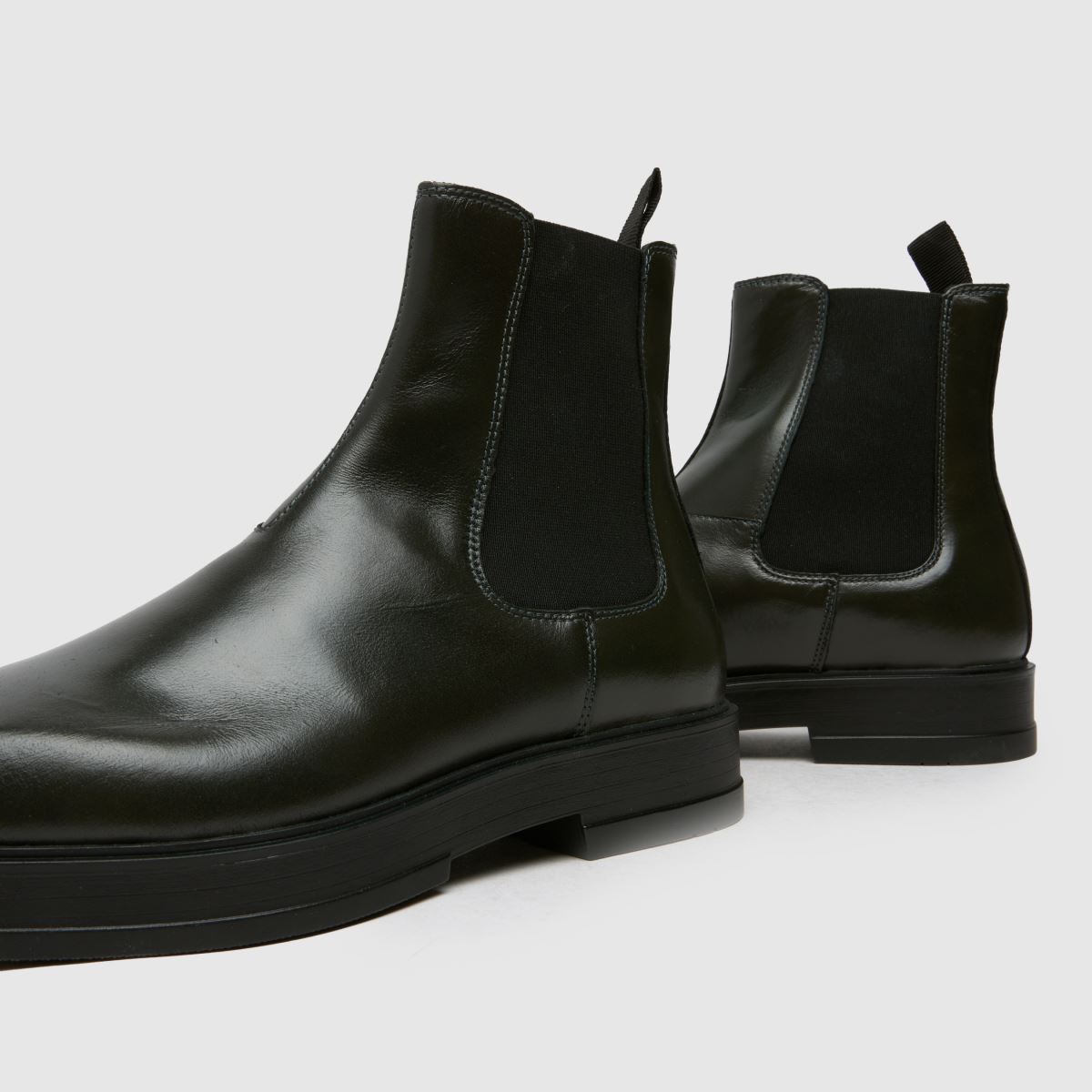 Schuh Darcy bőr chelsea csizma khaki színben