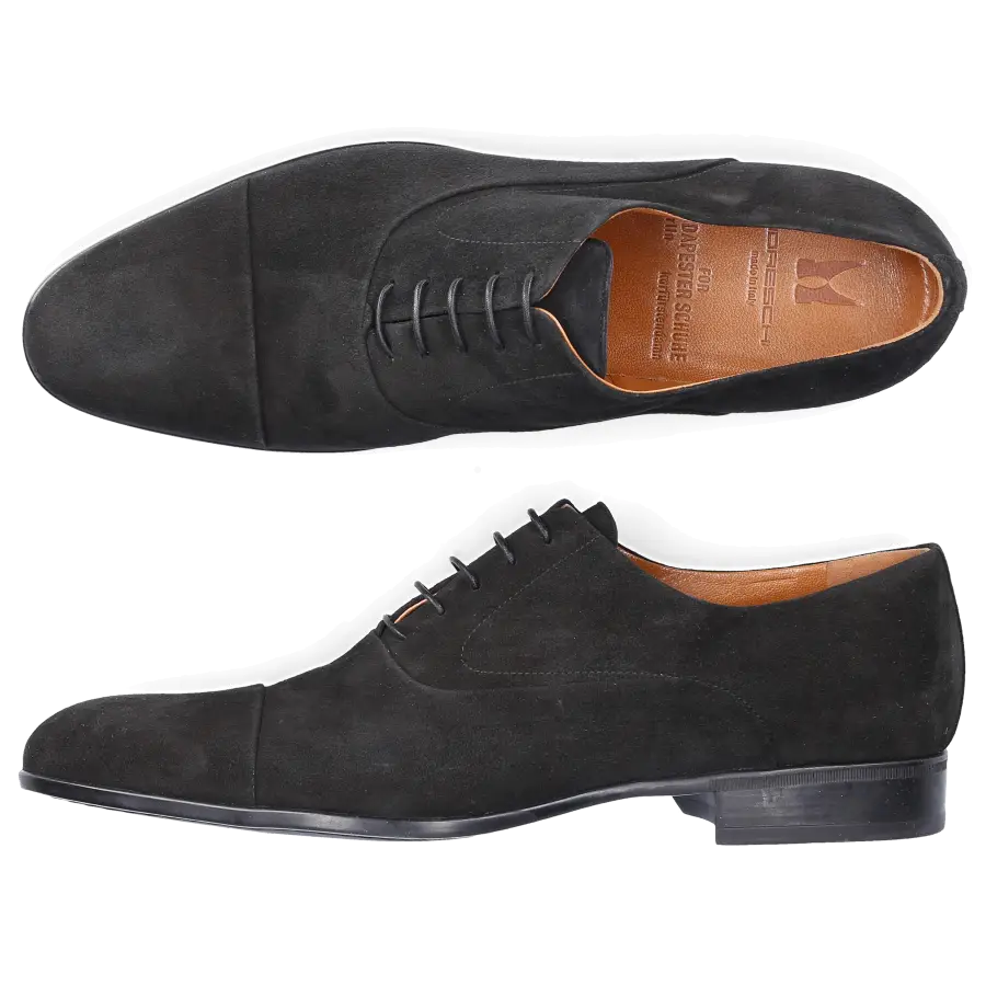 Moreschi - Businessschuhe Oxford 039165 Veloursleder - schwarz
