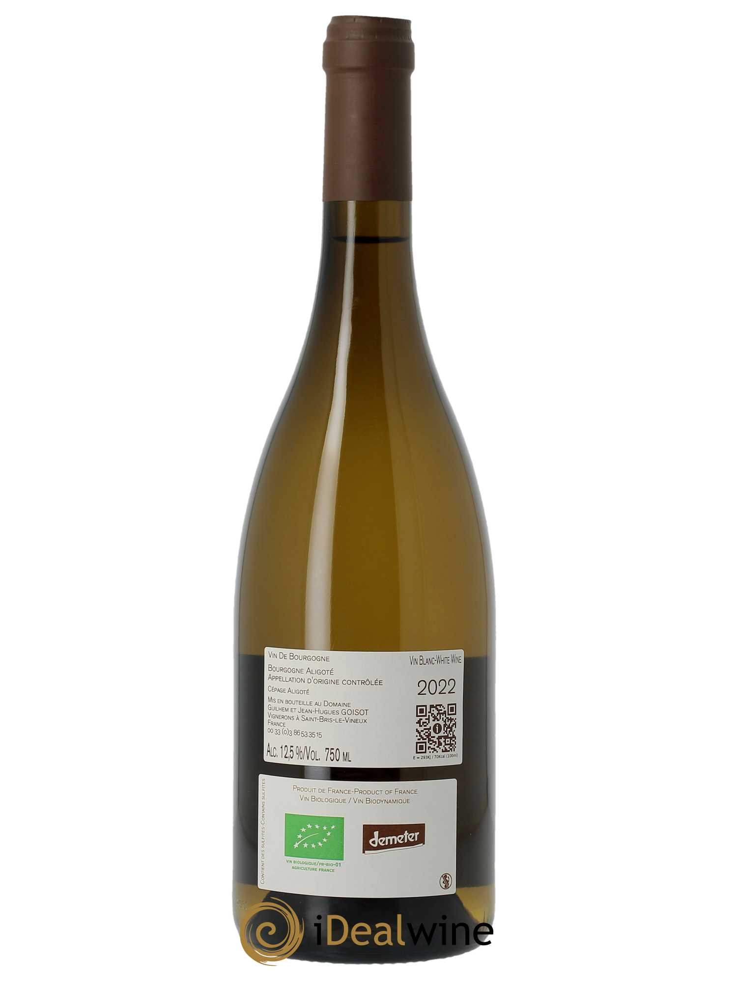 Bourgogne Goisot  2022 - Lot de 1 Bouteille