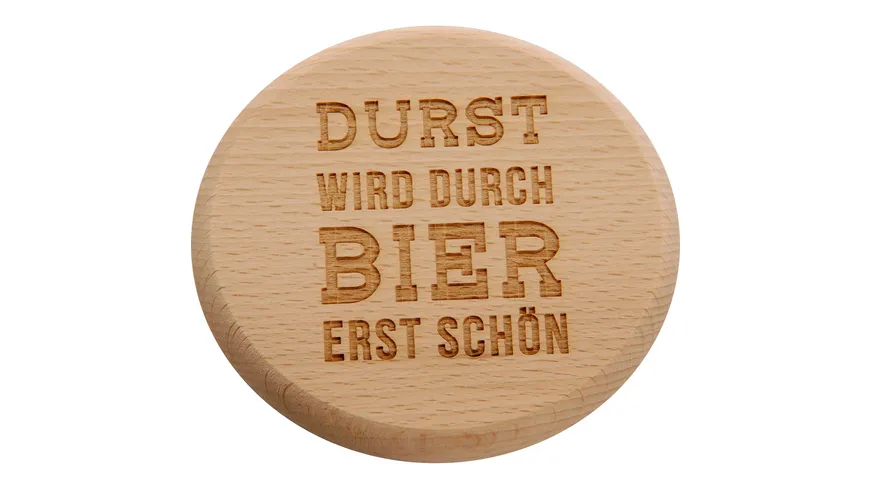 Spruchreif Bierdeckel Durst wird durch Bier erst schön