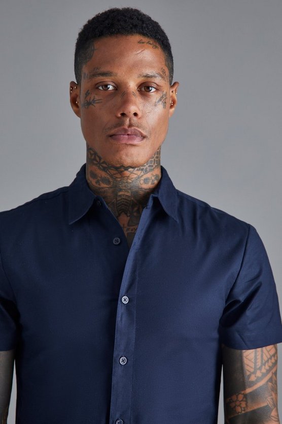 Kurzärmliges Slim-Fit Hemd