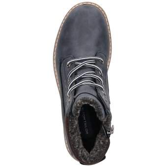Tom Tailor Schnür Boots in blau