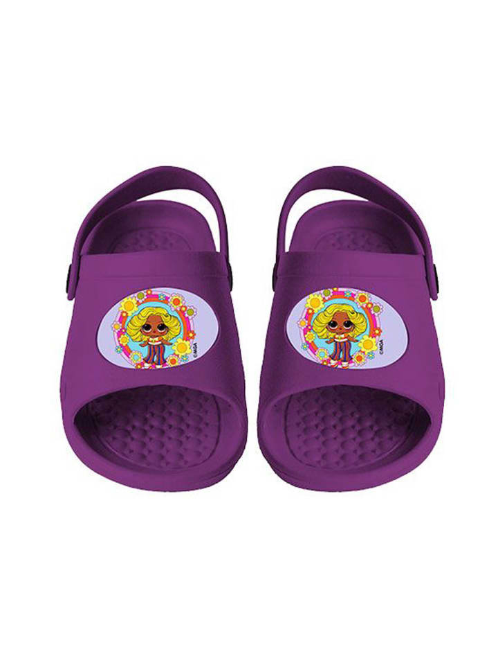 L.O.L. Surprise Hausschuhe Rutschfeste Clogs für Mädchen mit buntem Design in Lila günstig kaufen