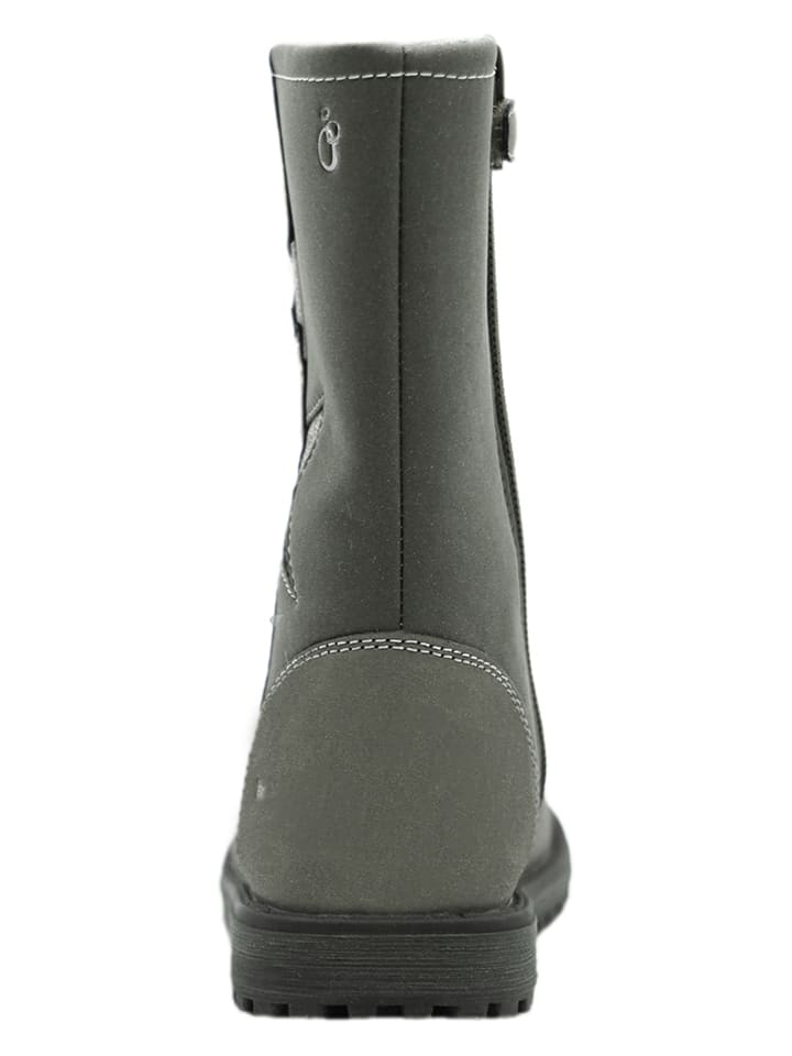 lamino Leder-Boots in Grau günstig kaufen
