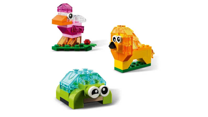 LEGO Classic 11013 Kreativ-Bauset mit durchsichtigen Steinen