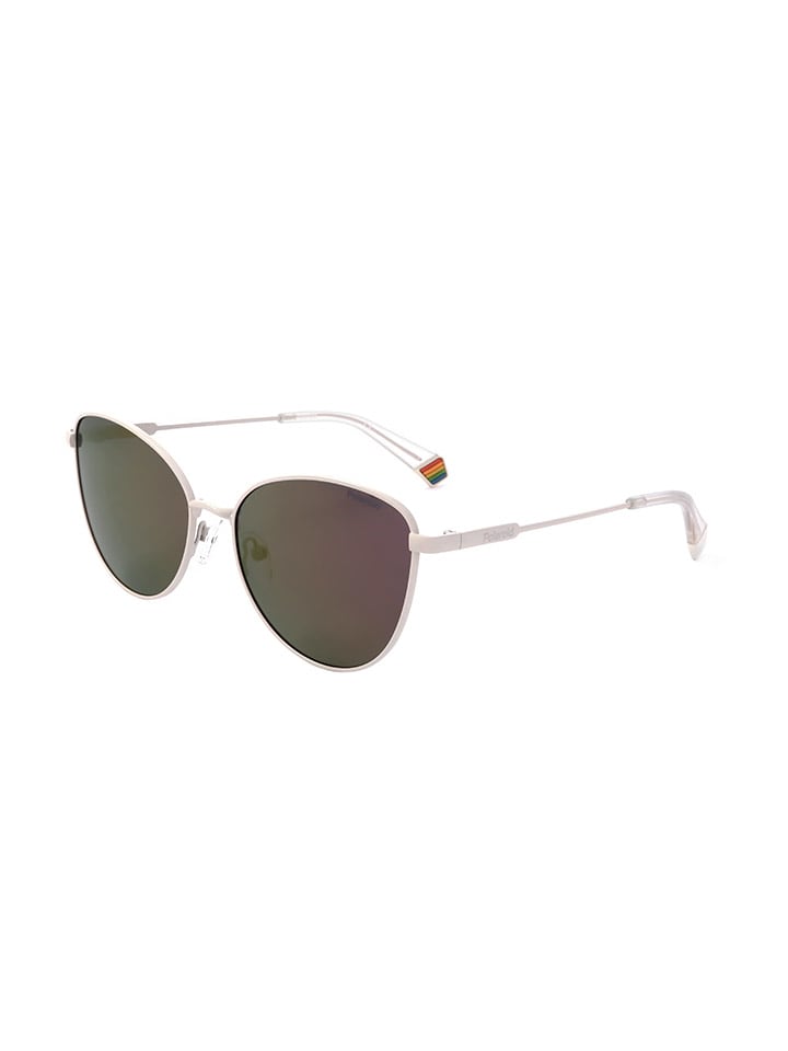 Polaroid Damen-Sonnenbrille in Weiß/ Lila günstig kaufen 55