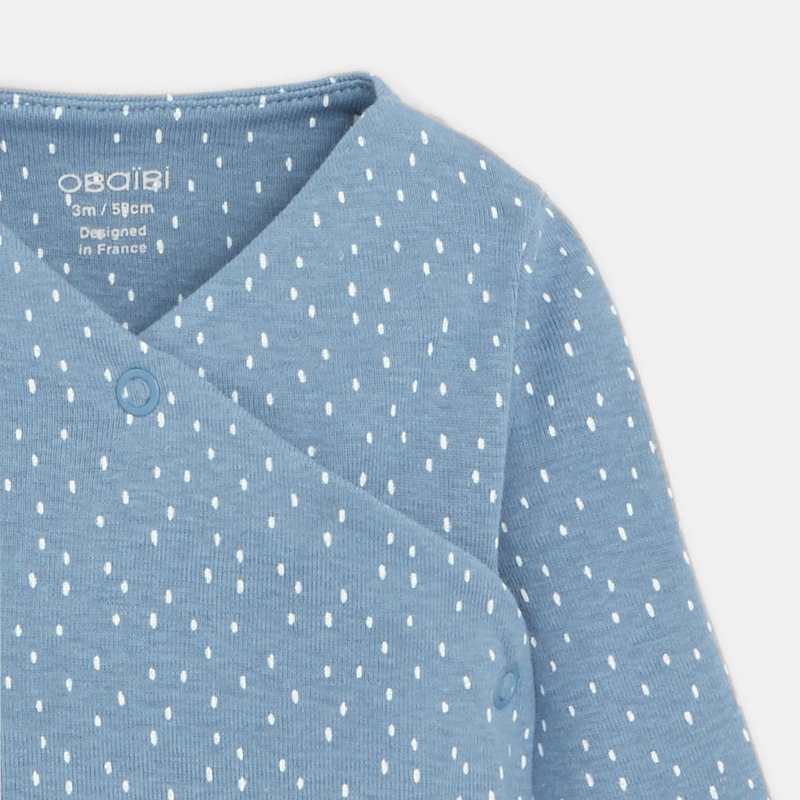 Body croisé (lot de 5) bleu naissance