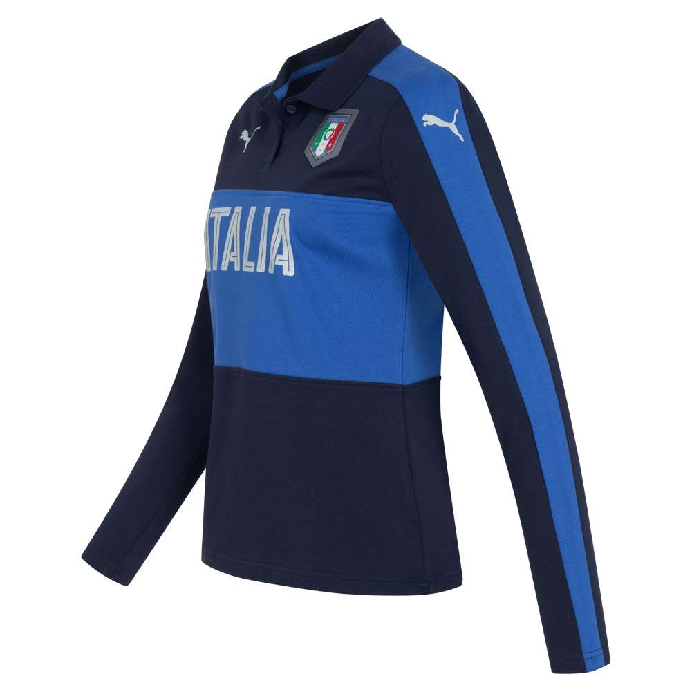 Italien FIGC PUMA Damen Langarm Polo-Shirt 750534-05
