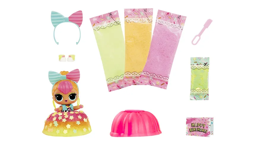L.O.L. Surprise Mix & Make Birthday Cake Puppe, sortiert, 1 Stück