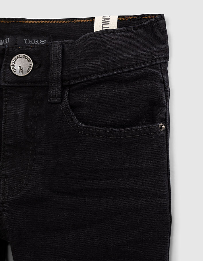 Jean slim noir Essentiel en coton bio garçon
