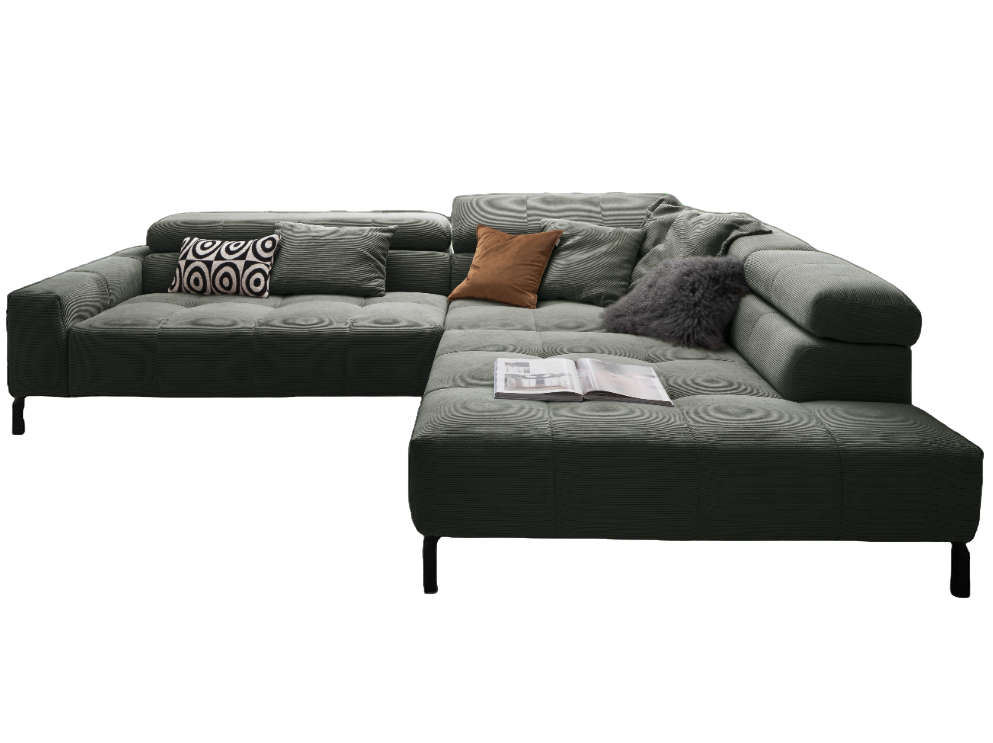 Sofa-Kultur Polstergarnitur Cleveland Olive