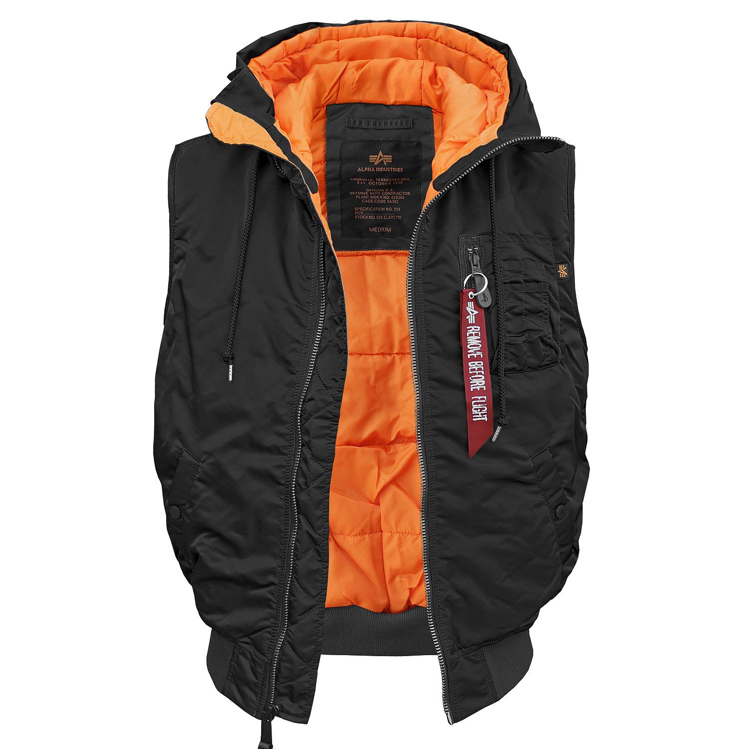 Hooded MA-1 Vest