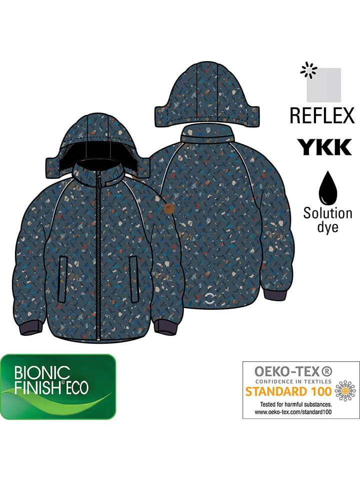 mikk-line Winterjacke in Blau/ Bunt günstig kaufen