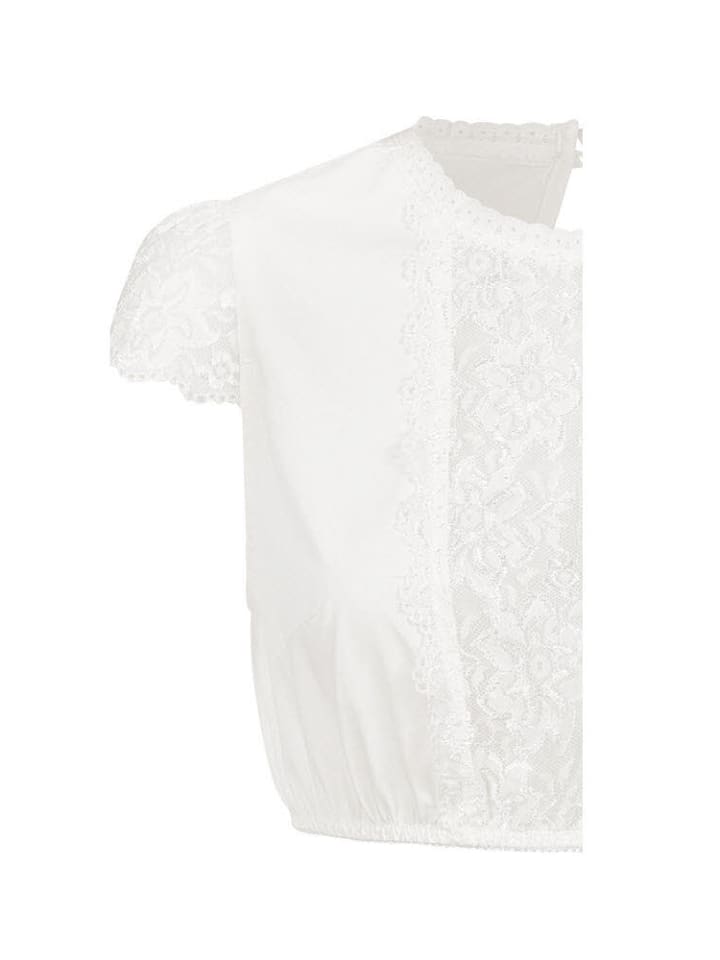 Nübler Dirndlbluse Kurzarm Emmi in Creme günstig kaufen