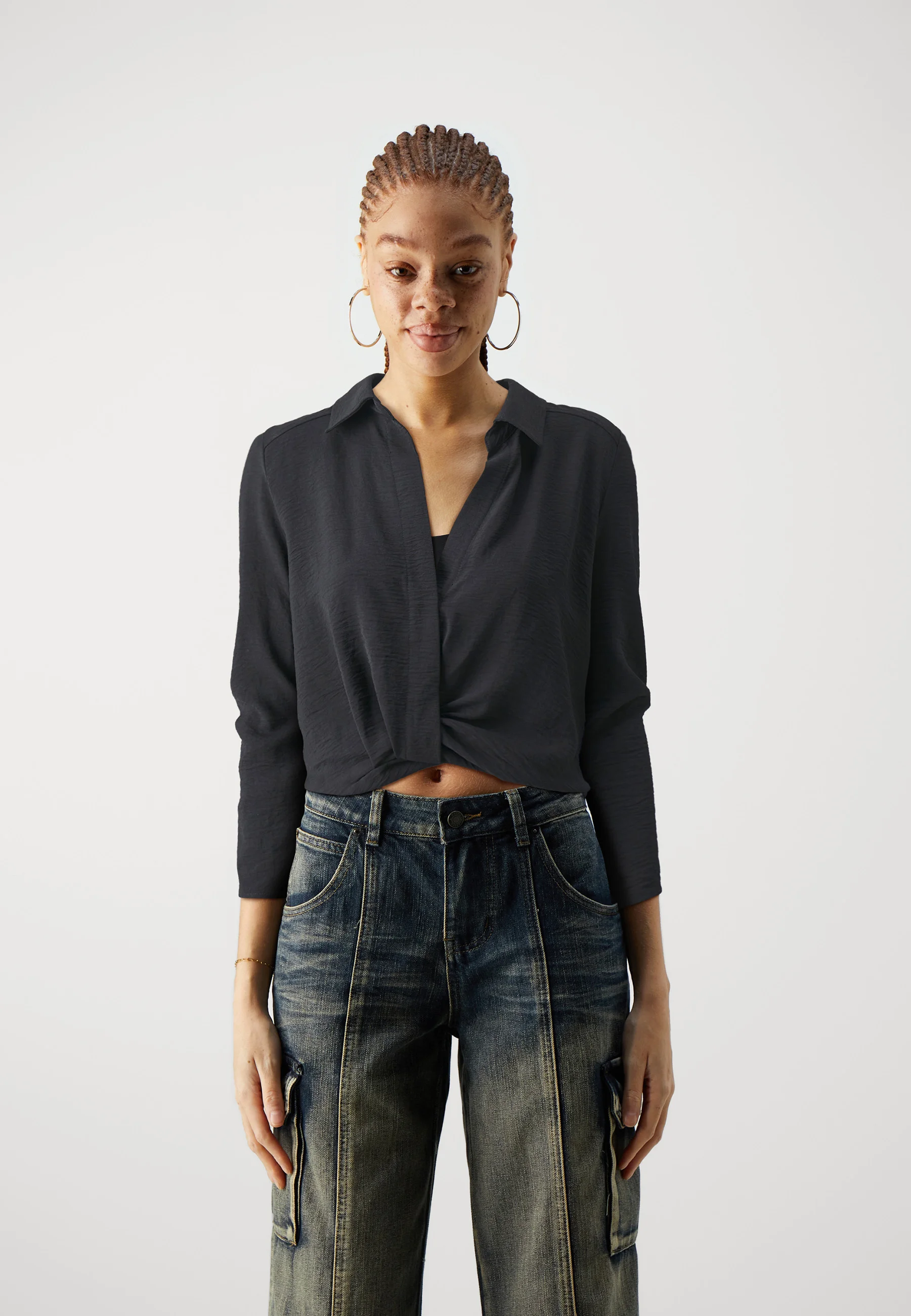 SOLO ONLDINA METTE COLLAR TIE - Blusa