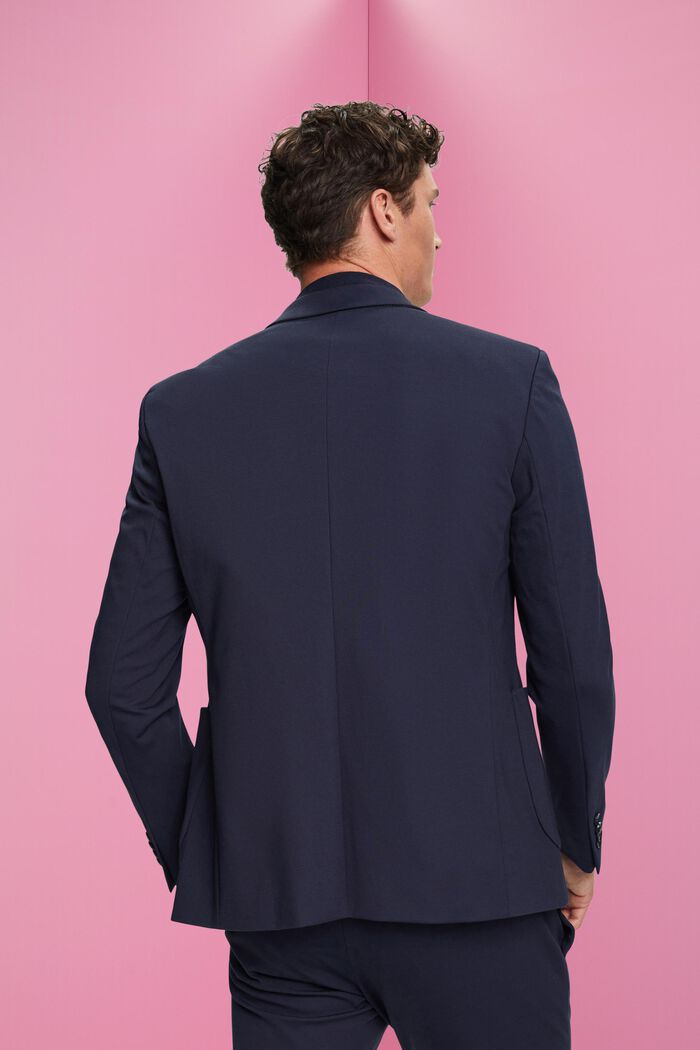 Einreihiger Piqué-Jersey-Blazer