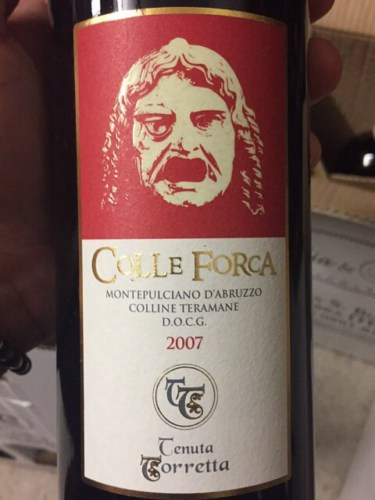 Cantina Tenuta TorrettaColle Forca Montepulciano d'Abruzzo 2008