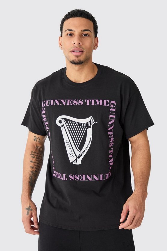 Oversize T-Shirt mit lizenziertem Guinness Print
