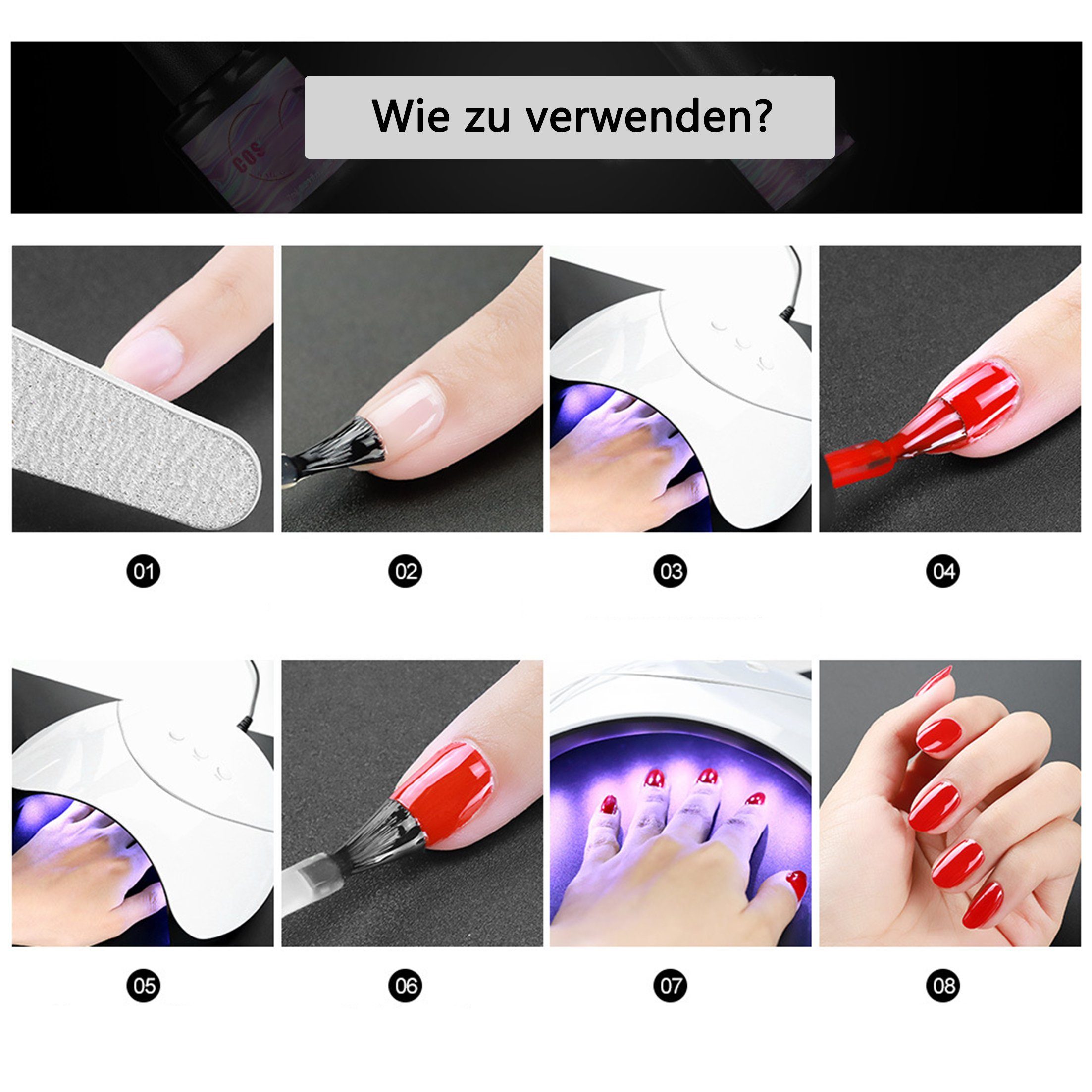 Scheiffy Nagellack Nagellack Gel,Nagellack-Set,DIY-Maniküre,Abnehmbar,30 Farben