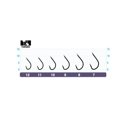 Owner Larva forudbundne ørredkroge, 50 cm lange (x10)