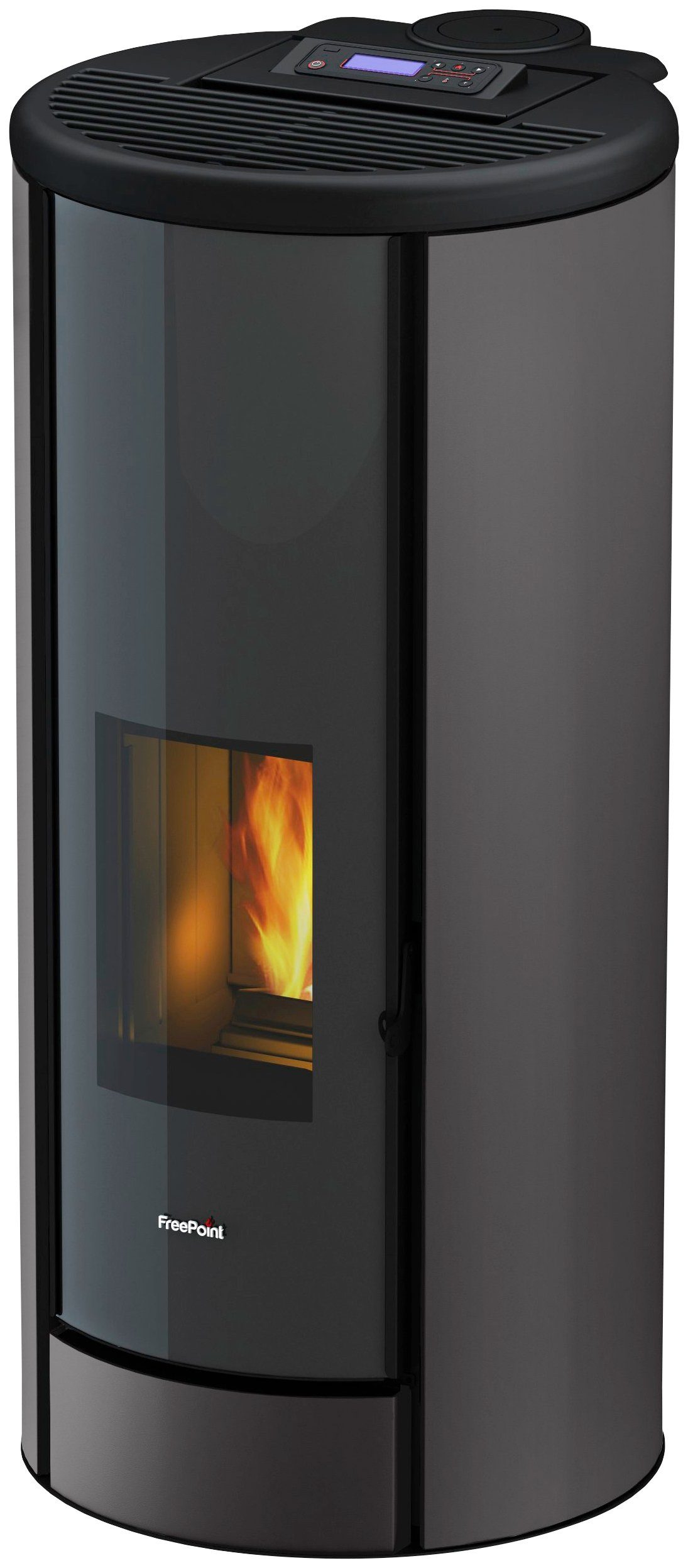 Freepoint Pelletofen BREEZE, 9,1 kW, Zeitbrand, Stahl, integrierte WIFI-Funktion