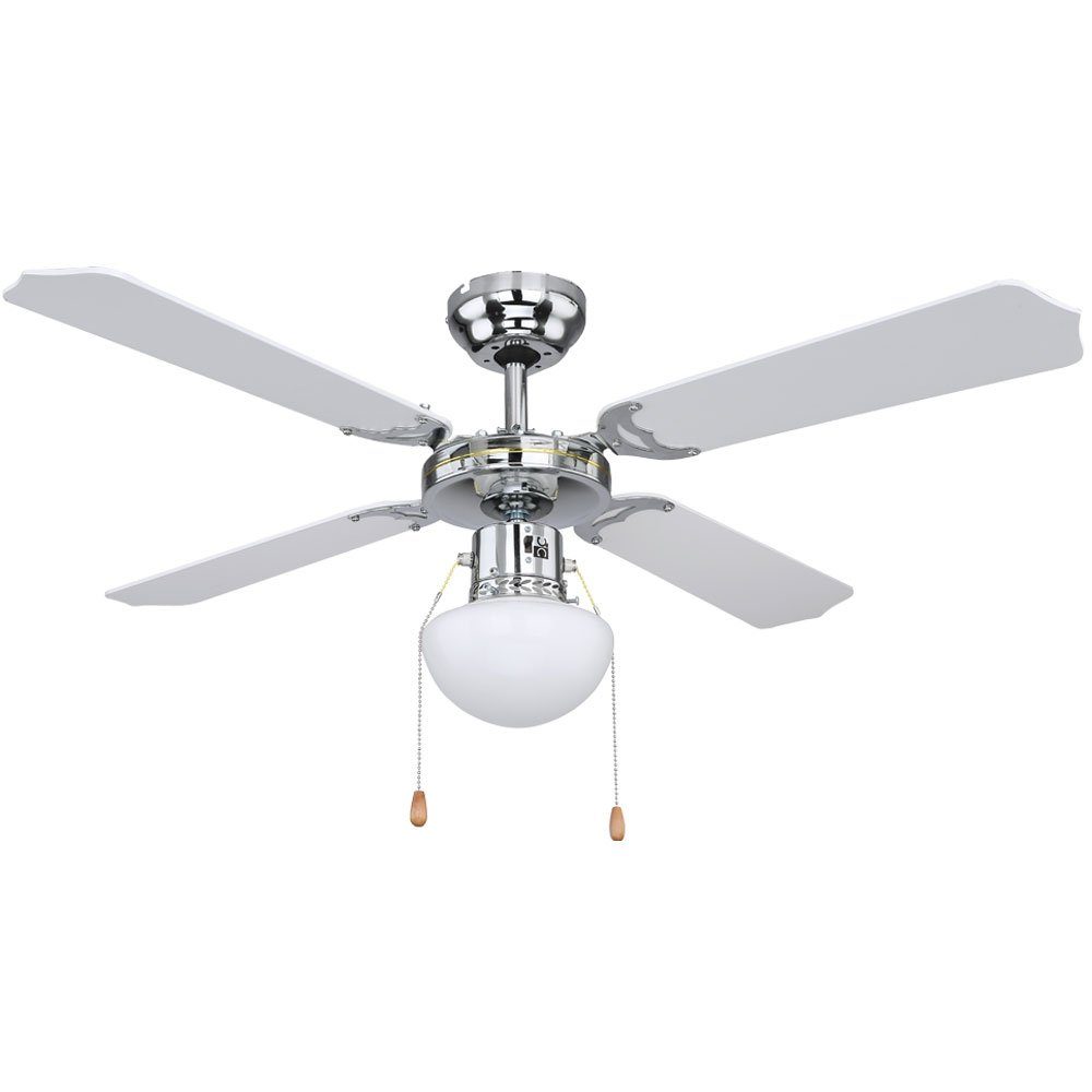 etc-shop Deckenventilator, Deckenventilator mit Licht Ventilator mit Beleuchtung Deckenlampe