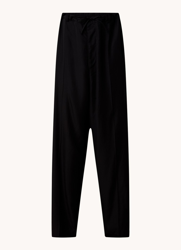 Pantaloni Balenciaga din lyocell cu croi larg și buzunare laterale
